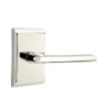 Emtek Passage Set, Neos Rosette, Helios Lever, Satin Nickel, RH
