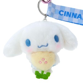 Sanrio Cinnamoroll Mascot Holder Pastel Checker, Cinnamoroll, 3.0 x 3.8 x 1.4 inches (7.5 x 9.8 x 3.5 cm), Character SANRIO 846414