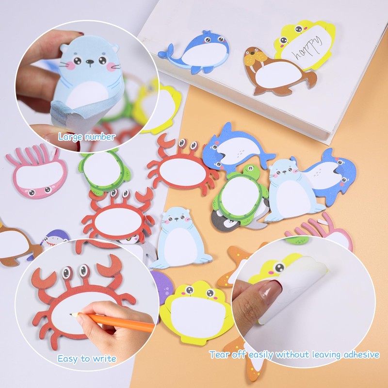 Pack of 24 Sticky Notes, Small Sticky Notes Children, Cute