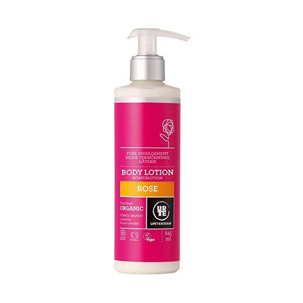 URTEKRAM Organic Rose Body Lotion 245ml (PACK OF 3)