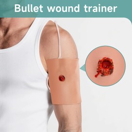 MedEduQuest Wound Packing Trainer Kit, Stop The Bleed Kit for hemostasis Training, Wearable Bullet Wound Sleeve Trainer for Medical Education