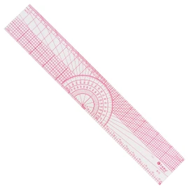 Westcott Beveled Protractor Ruler, 12", Transparent (B-75)