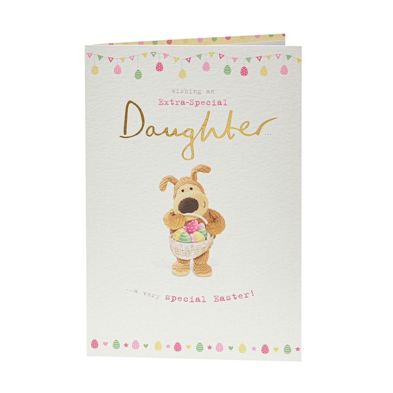 Boofle Daughter Easter Card with Envelope, Cute Design