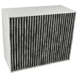 vhbw 1 x activated carbon filter compatible with Siemens LZ57600(00), LZ57500(00), LZ57300(00) cooker hood - 22.7 x 18.9 x 10 cm