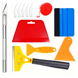 Kit de 12 Herramientas para Papel Tapiz de Pared,papel tapiz autoadherible,Ideal para la Aplicación de Papel Tapiz de Vinilo,decorativo pvc interior,A