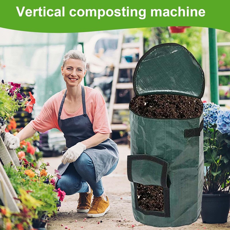 Garden Stand Up Composter, Quick Composter, Modern Mini Quick Composter,