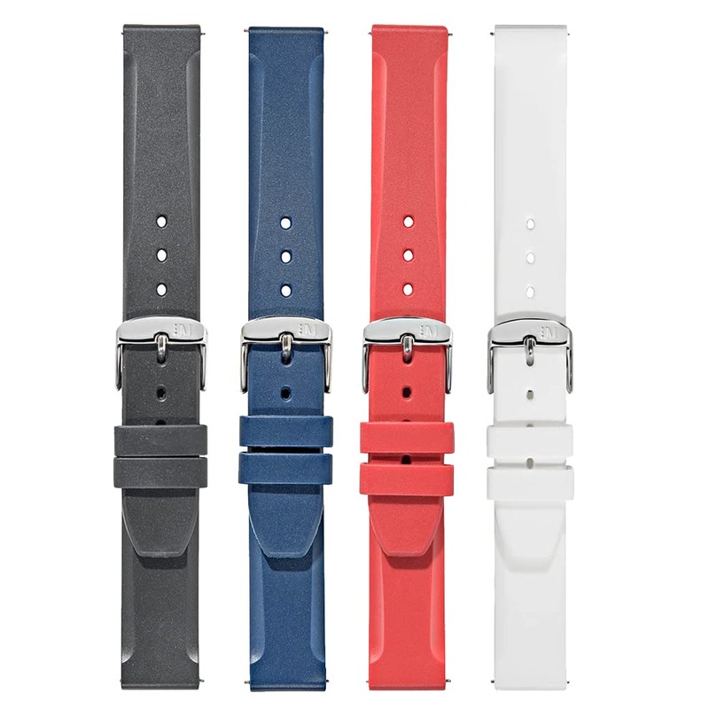MORELLATO Lugano Rubber Watch Band, Completely Waterproof, 0.7 inches (18
