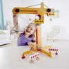 Hape Playscapes Crane Lift Playset| Construction Truck Vehicle Playset for