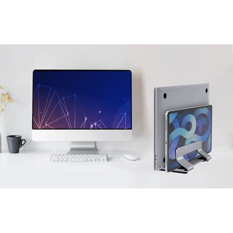 PC Stand, Vertical Position, Adjustable without Tools, Aluminum, Laptop Stand,