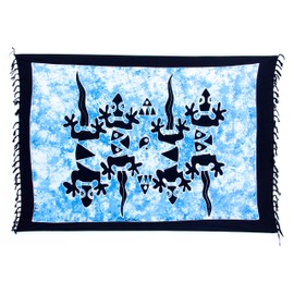 Sarong Pareo Wrap Skirt, Towel, Beach Towel, Wrap Dress, Butterfly Design, Handmade by EL-Vetriebs GmbH - 170 cm x 110 cm