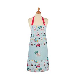 Ulster Weavers - Blue Christmas Chef Apron (70 x 80cm) - 100% Cotton - 1x Pocket - Washable - Holiday Mode Santa Claus Apron - Blue Apron for Christmas - Christmas Kitchen Decorations