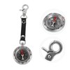 WOONEKY 1pcs Compass Keychain Zinc Alloy Hiking Carabiner Outdoor Survival