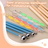 Bamru 14-Piece Dotting Tools Ball Pens with Box, Pen Dotting