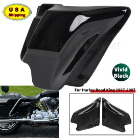 Unbranded Motor Gloss Black Fairing Panel Side Covers For Harley Road King FLHR 1997-2007