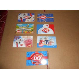DAIRY QUEEN GIFT CARDS LOT OF 7 !!!!!!!! NO CASH VALUE !!!!!!!!