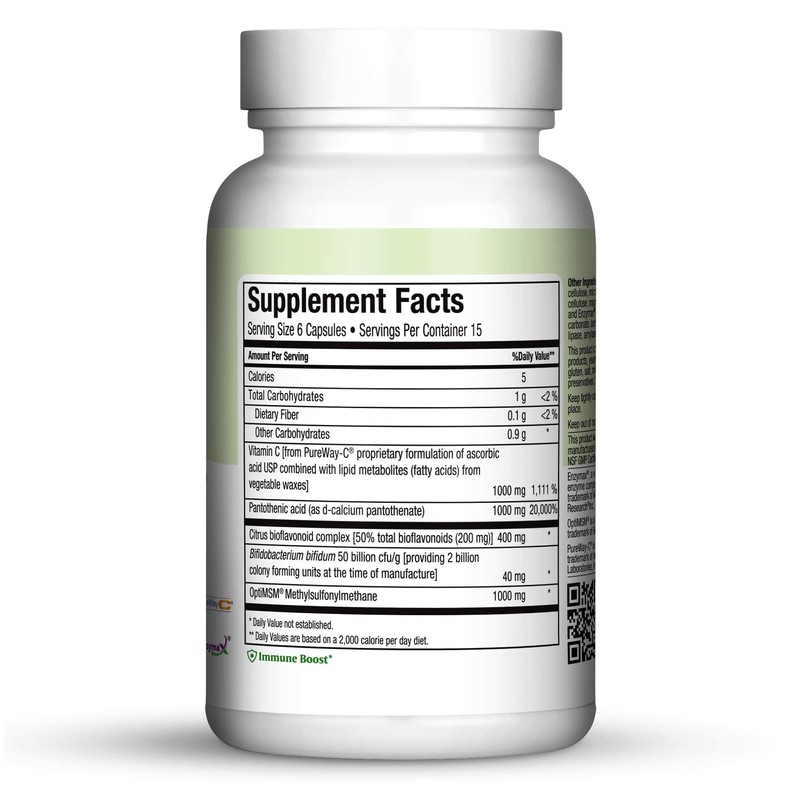 Maxi Health Allergy Support Vitamin C with MSM Sinus &