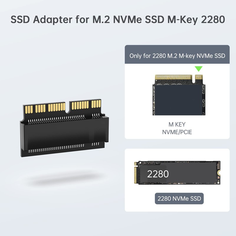 M.2 NVME SSD Enclosure, USB 3.2 Gen2x2 20Gbps Hard Drive