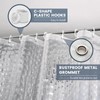 Aeici Shower Curtains 240 cm, Plastic Shower Curtain Bathroom Bathtub