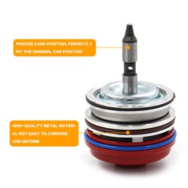 LVOUP - Conjunto de pistón servo de alto rendimiento con cubierta y anillo de presión compatible con Corvette 700R4 4L65E 4L70E 4L60E 1982-2014 rojo