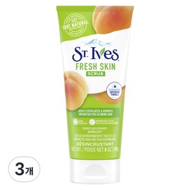 St. Ives Apricot Scrub, 3 pieces, 170g / 세인트이브스 살구 스크럽, 3개, 170g
