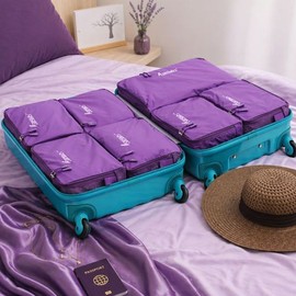 롤리키드 20-Inch Cabin Luggage Organizer, 24/28-Inch Baggage Travel 5-Piece Travel Pouch Set