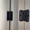 2 Pack Door Hinge Rounded Matte Black Door Hinges 3.5