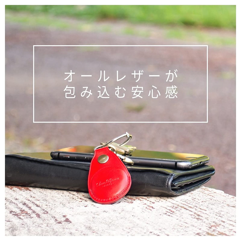 Dom Teporna AirTag Compatible Case Italian Leather Genuine Leather Full