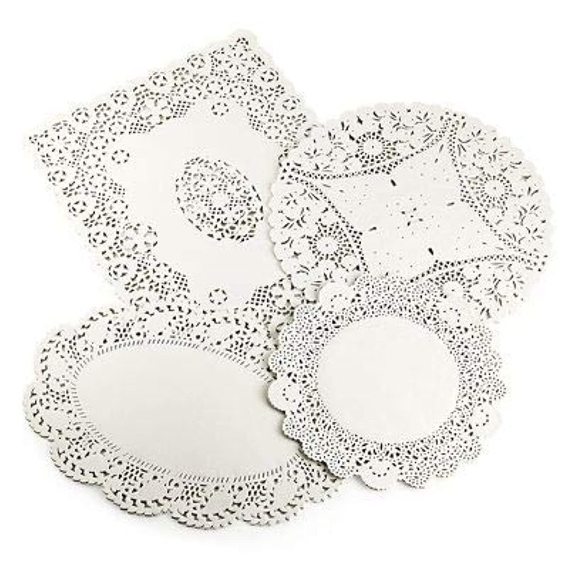 Lakeland Assorted Paper Doilies, 4 Designs - Pack of 80