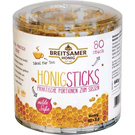 Breitsamer Acacia Honey Sticks, 0.28 Ounce, 80 Count
