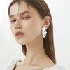 MIGUO STORE Bohemian Style Unique Baking Varnish Three-dimensional Flower Earrings