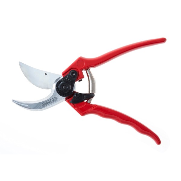 BERGER Hand Shears Bypass Classic with Replaceable Blade and Metal Body, Red