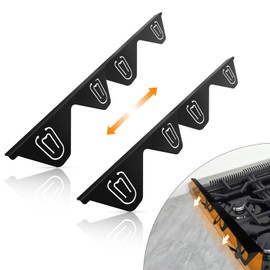 Stainless Steel Stove Gap Covers (2 Pack), Upgraded Version, Stove Gap Filler, Range Trim Kit for Kitchen Counter, Heat Resistant, Adjustable Length 13.8” to 27.5”, Width1.3”