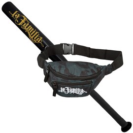 Spaß Kostet Sports Set Baseball Bat with Bag for Baseball La Familia FCK Gold Aluminium 26 Inches
