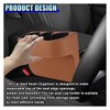 ZIMISI Car Cup Holder, PU Leather Auto Front Console Gap