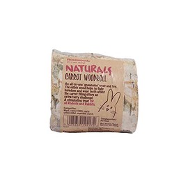 Rosewood Pet 1 Count Carrot Nibble Woodroll For Small Animals, One Size