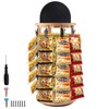 Wunzkii Chip Rack Display Stand, 5 Tiers 40 Clips Snack