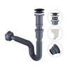 Miraga Bathroom Sink Stopper Vertical Straight Bottle Trap Complete Set