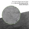 48 Inch Opening Black Nylon Wood Chipper Bag with Holes,