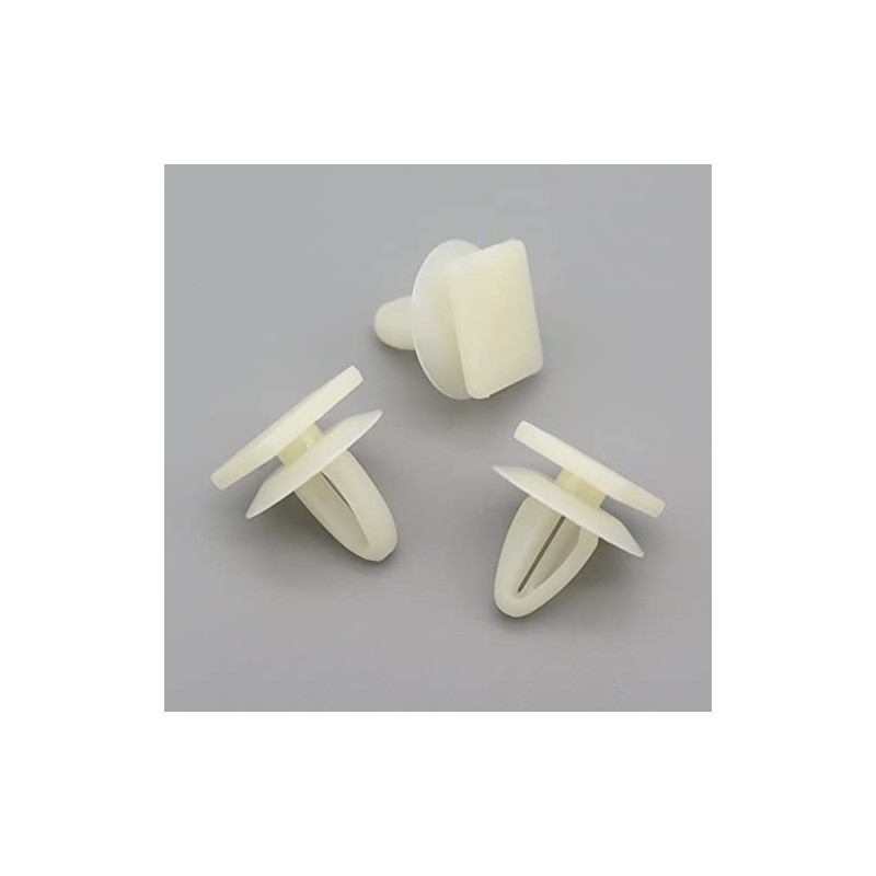 VVO Fasteners White Plastic Clips Side Skirts Sill Trim Compatible