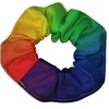 Rainbow Fabric Hair Scrunchie Ties Scrunchies by Sherry