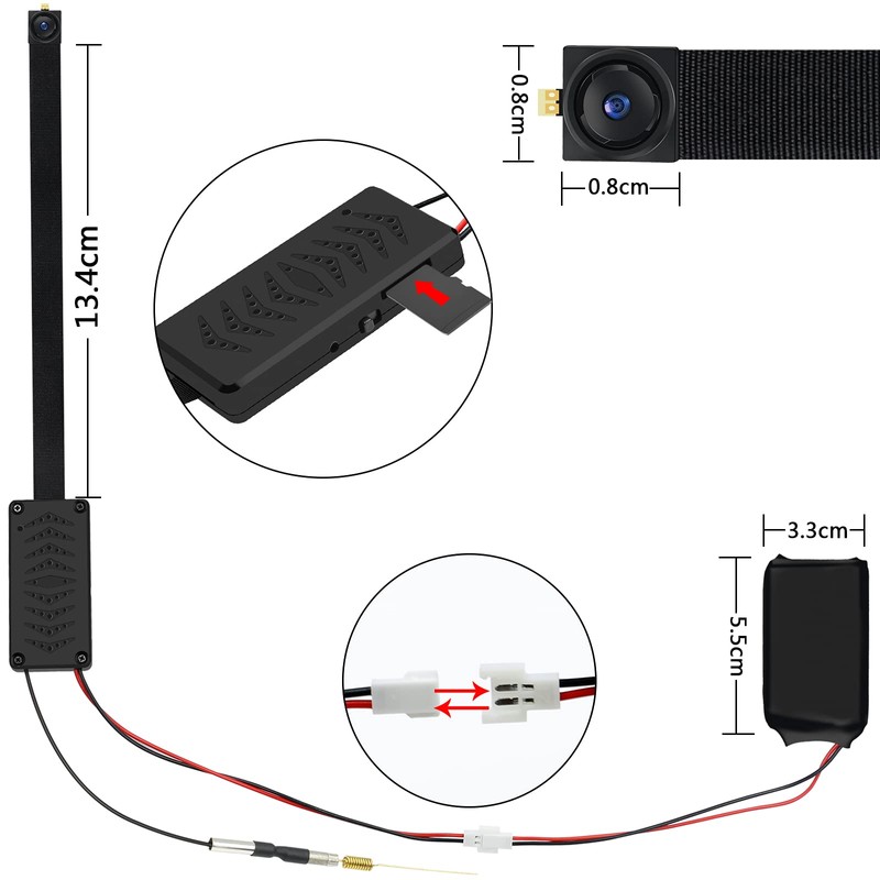 LXMIMI Mini Camera Wifi, HD 1080P Small Camera Support 2.4