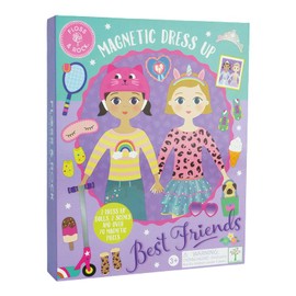 Floss & Rock Best Friends Magnetic Dolls Dress Up Set Creative Game 3+ Years