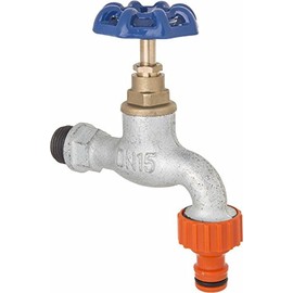 Cast Iron Garden Hose Tap 3/4 BSP Inlet Faucet Valve fits Hozelock/Gardena