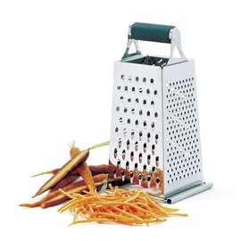 Norpro, Silver Grip-EZ Stainless Steel Grater with Catcher, 10in/25.5cm