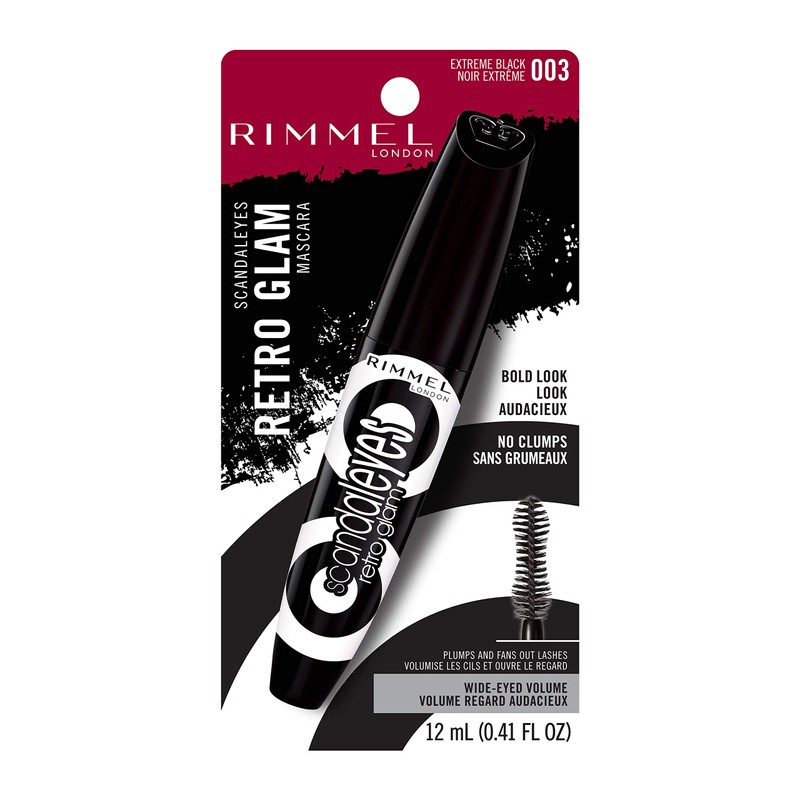 RIMMEL LONDON Scandaleyes Retro Glam Mascara - Extreme Black