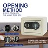 OUSURO Small Safe Box - Home Safe for Money Jewelry