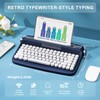 YUNZII ACTTO B303 Wireless Typewriter Keyboard, Bluetooth Connection, Cute Retro