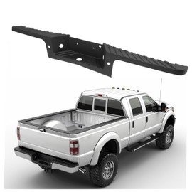 KUAFU Rear Bumper Step Pad Compatible with 2008-2016 Ford F250 F350 F450 F550 Super Duty Replacement for FO1191131 9C3Z17B807AA w/Sensor Hole Plastic Black