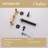 Wall Mount Bathroom Faucet Matte Black,Solid Brass Wall Mounted Sink