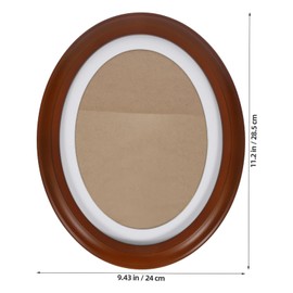 Luxshiny Oval Picture Frames 10 Inch Brown Oval Photo Frames Vintage Wall Hanging Victorian Picture Frame For Wall Mounting Home Decor Photo Gallery